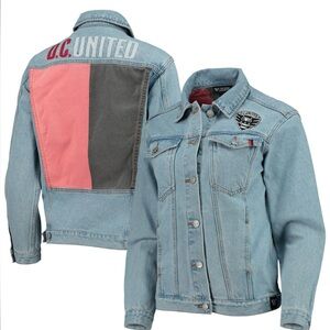 D.C. United The Wild Collective Blue Print Denim Button-Up Jacket